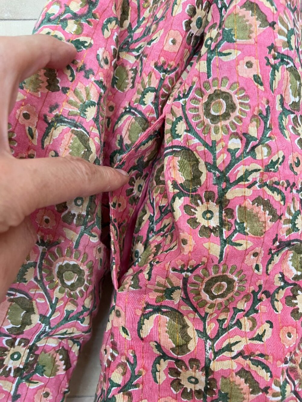 BONTON "Giselle" Blockprint Jacket - Picture 9 of 9